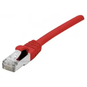 Comparateur de prix : Dexlan connect 0.50 m en cuivre RJ45 Cat. 6 A F/UTP LSZH Snagless Patch Cord   Rouge