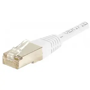 Dexlan Câble de raccordement FTP CCA Cat5e RJ45 Blanc 5 m