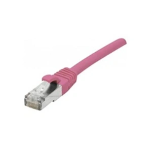 Comparateur de prix : DEXLAN Cordon RJ45 catégorie 6A S/FTP LSOH snagless rose - 1 m