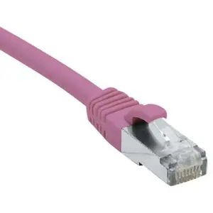 Inconnu DEXLAN Cordon RJ45 catégorie 6A S/FTP LSOH snagless rose - 1,5 m pas cher
