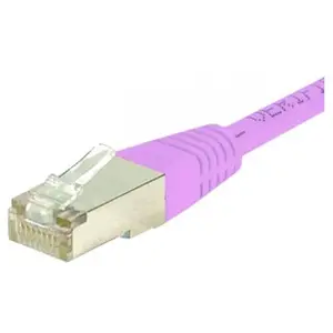 Inconnu CONNECT cuivre 5 m RJ45 Cat. 6 S/FTP Cordon Patch Rose pas cher