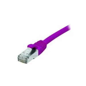 Comparateur de prix : Dexlan CONNECT 15m Cordon Patch Full Cuivre RJ45 Cat.6 F/UTP LSZH Snagless - Violet