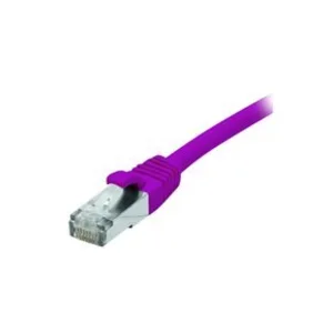 Comparateur de prix : Dexlan Cordon RJ45 catégorie 6 F/UTP LSOH snagless violet - 0,3 m