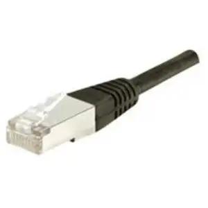 EXC Dymo CONNECT 15 m Full Cuivre RJ45 Cat. 6 S/FTP Patch Cordon Noir pas cher