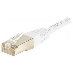 EXC Dexlan Cordon reseau patch RJ45 SSTP CAT 6 0,30 m Blanc pas cher