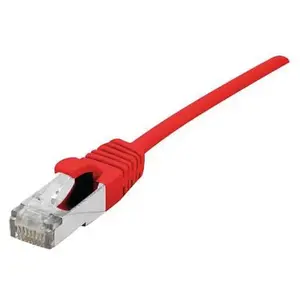 Dexlan Cordon Patch Blindé Rj45 Fin Rouge 5m Cat 6a S/ftp Lsoh Sng pas cher