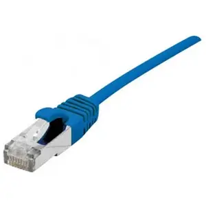 Comparateur de prix : Dexlan Cordon Patch Blindé Rj45 Fin Bleu 0.3m Cat 6a S/ftp Lsoh Sng