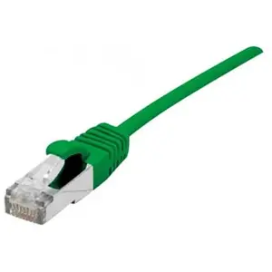 Dexlan Cordon Patch Blindé Rj45 Fin Vert 0.3m Cat 6a S/ftp Lsoh Sng pas cher