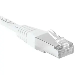 Comparateur de prix : Dexlan CONNECT 15 m Full Cuivre RJ45 Cat. 6 a Cordon Patch F/UTP   Blanc