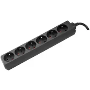 Comparateur de prix : Exertis Connect - Multiprise 6 prises noires ss inter (DEX-808548)