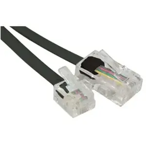 Comparateur de prix : MCAD Câble téléphone RJ11 RJ45 5m noir - Câble de téléphone - Noir - 5m