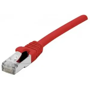 Hypertec Cordon RJ45 catégorie 5e F/UTP snagless rouge - 0,3 m pas cher