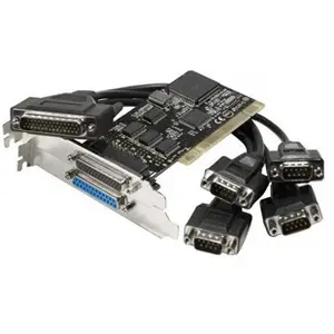 DEXLAN Carte PCI 4 p.serie DB9+1 p.parallèle Std+Low Profile pas cher