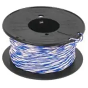 Generique Jarretiere Telephone 5/10eme Blanc/bleu 100m pas cher