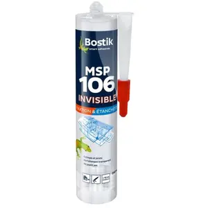 Mastic d'étanchéité et fixation MSP 106 transparent 290ml Bostik