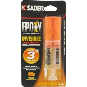 Comparateur de prix : SADER Colle époxy invisible - 25 ml