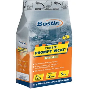 Ciment prompt - Vicat - BOSTIK - 5kg - Intérieur - Blanc pas cher