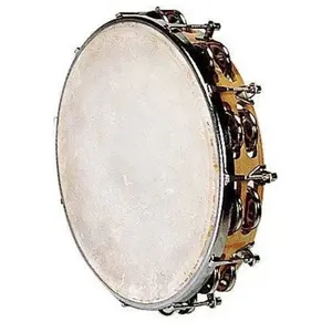 Fuzeau 590 - Tambourin À Peau Naturelle Avec Cymbalettes Ø 25 Cm