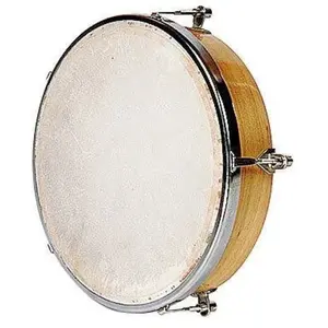 Percussions enfants FUZEAU TAMBOURIN PEAU NATURELLE - 20 CM Tambourins - Tambours - Bongos