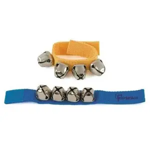 Fuzeau 1 Paire de Bracelets 4 Grelots Bleu et JauneVendu parmichenaud