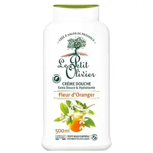 Le Petit Olivier Douche Crème Fleur d'Oranger 500ml pas cher