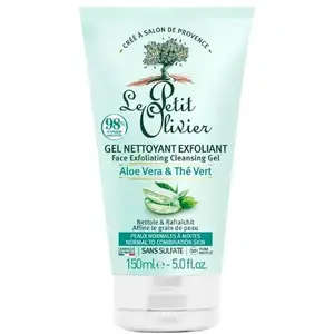 Le Petit Olivier - Gel Nettoyant Exfoliant - Aloe Vera Thé Vert 150ml