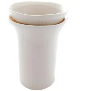 SIA DECO Vase Grow Petit Format - Blanc / 22 cm pas cher