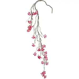 Guirlande de baies artificielle fuchsia L127 TU pas cher