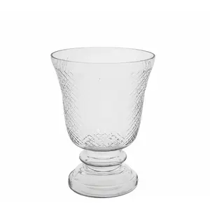 Sia Deco Photophore décoratif en verre transparent H20