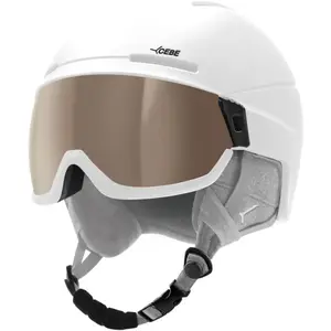 Casque à visière Cébé RISE VISION VARIO (WHITE | VARIO FLASH GOLD | CA... pas cher