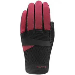 Gants longs racer 1927 air race 3 noir burgundy pas cher