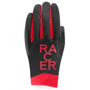 Gants longs racer 1927 gp style 2 noir rouge pas cher
