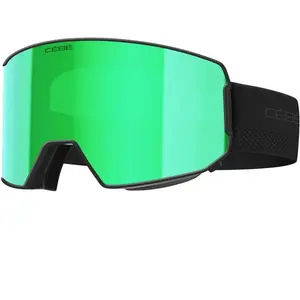 Cebe Masque Cébé Attraction 2 Noir avec lentille miroir Flash Vert Cat. 3 pas cher