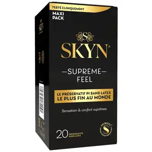 Préservatifs sans latex SKYN Supreme Feel boîte de 20 pas cher