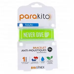 PARAKITO Bracelet Anti moustiques Junior 3+ never give up