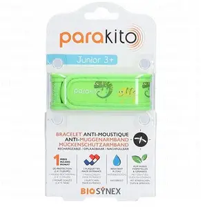 PARAKITO Bracelet Anti moustiques Junior 3+ caméléonVendu parlasante