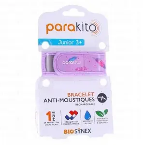 Comparateur de prix : BIOSYNEX Para'Kito Bracelet Anti-Moustiques Rechargeable Junior