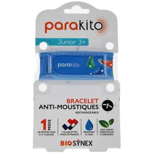 Comparateur de prix : Parakito Junior 3+ bracelet anti-moustiques rechargeable Baskets