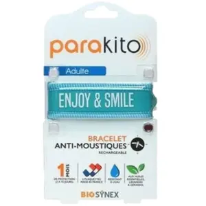 PARAKITO Bracelet Anti moustiques Junior 3+ enjoy & smile pas cher