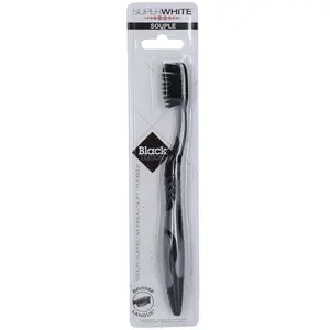Brosse à dents - Superwhite - Black Edition 1 - Souple - Ergonomique - Brosse langue pas cher