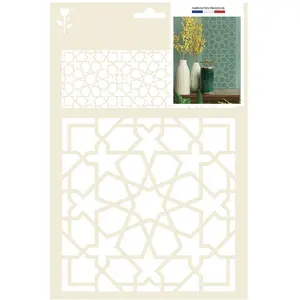 Graines Creatives Pochoir déco - A4 - Oran - Plastique - Beige - Adulte - Mixte