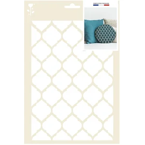 Graines Creatives Pochoir déco - Istanbul - A4 - Plastique - Beige