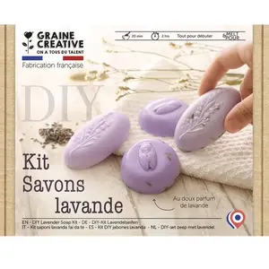 Comparateur de prix : Graine Creative Kit diy : coffret savons à la lavande