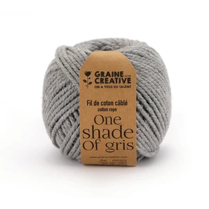Comparateur de prix : Graine Créative Coton pour macramé ø 2,5 mm x 80 m - gris clair