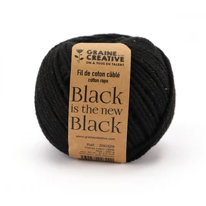 Comparateur de prix : Graine Créative Coton pour macramé ø 2,5 mm x 80 m - noir