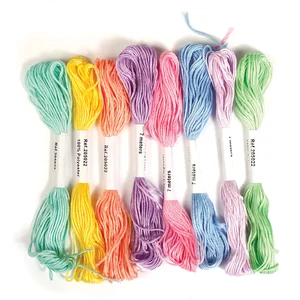 Graines Creatives lot de 8 fils echevettes pastels pas cher