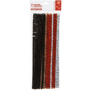 Graine Creative Lot de 40 brins Chenille tigrée 30 cm x Ø6 mmVendu parscrapmalin