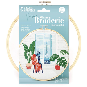 Graine Creative Kit Broderie partielle Paris 20cm