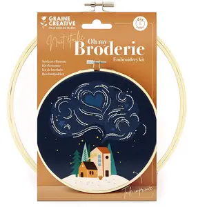 Graine Creative Kit de broderie partielle Nuit étoiléeVendu parscrapmalin