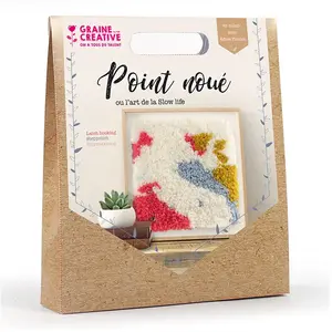 Comparateur de prix : GRAINE CREATIVE Kit de broderie Point noué Helsinki - 30 x 30 cm
